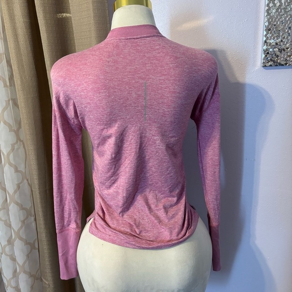 Nike Women's Heathered Pink Long Sleeve Tee - Picture 2 of 3